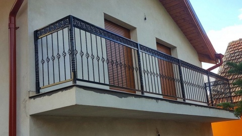 Balustrada Fier Forjat pentru Balcon sau Terasa, Design Modern, Vopsire in Camp Electrostatic, Finisaje Premium_6