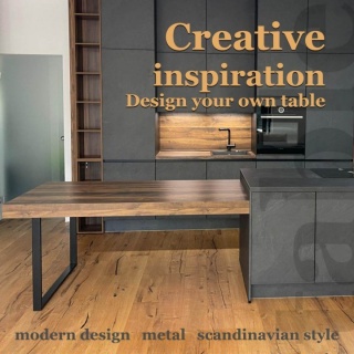 Set 2 Picioare Masa Metal, Design Modern, Stil Scandinav, ideale pentru mese living, dining, spatii comerciale, birouri._4
